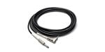 Hosa Guitar Instrument Cable with One Right Angle Plug Front View